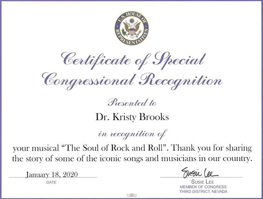 Congressional Certificate